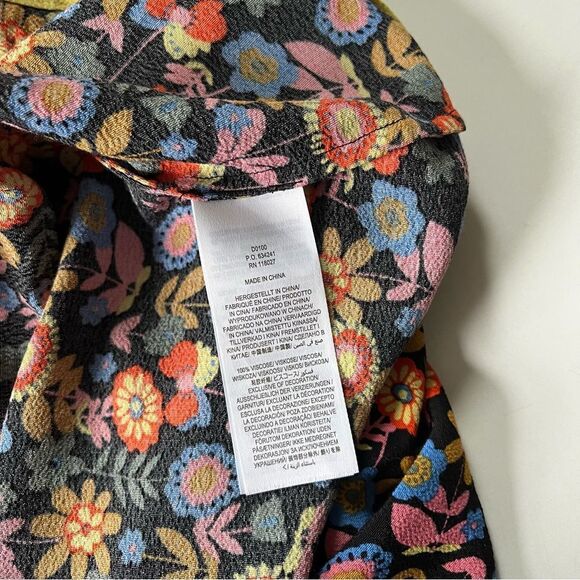 BODEN Trim Detail Maxi Dress Black, Multi Flora Bloom 4 - Picture 9 of 14